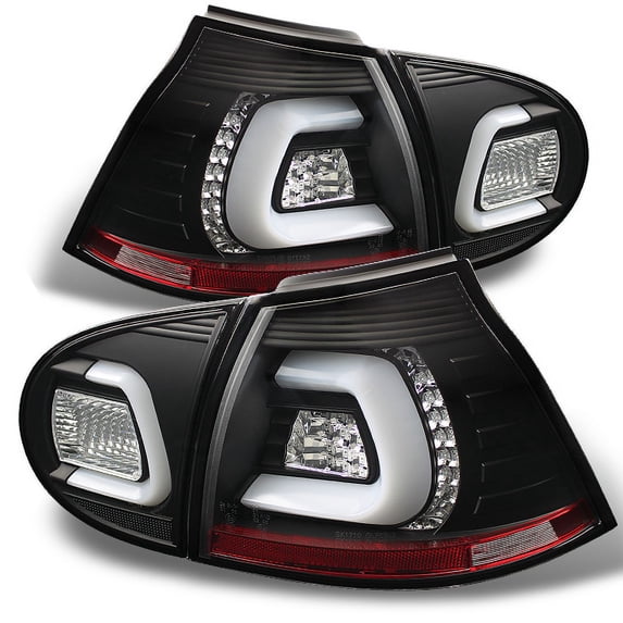 AKKON - For [C-Strip LED] 2006-2009 VW Rabbit GTI R32 MK5 Black Bezel ...