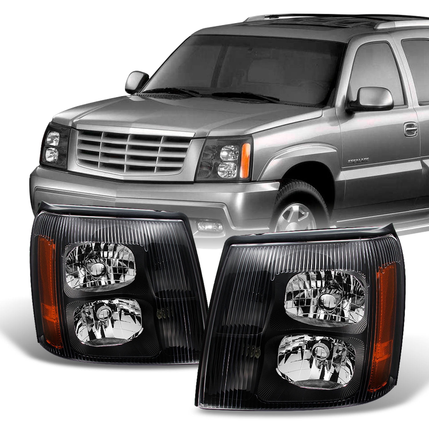 AKKON Black Smoke LED Tail Lights For 97-03 F150, 99-07 Super Duty - Pair, Gunmetal Smoke Lens