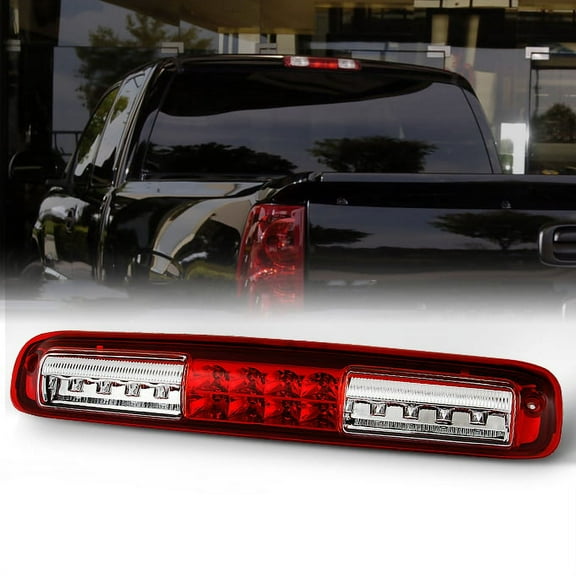 AKKON - For Chevrolet Silverado GMC Sierra Replacement LED 3rd Brake Light Signal Third Cargo Stop Lamp Red