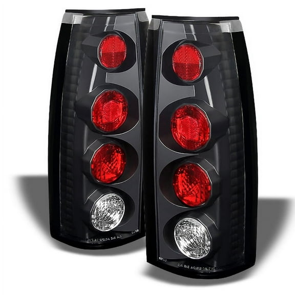 AKKON - For Chevy C/K C10 Tahoe GMC Jimmy Sierra Suburban Yukon Pickup Truck Black Tail Lights Brake Lamps