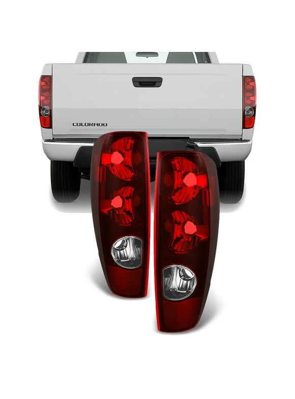 AKKON - For Chevy Colorado /GMC Canyon Truck Red Tail Lights Driver Left + Passenger Right Replacement Pair