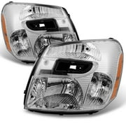 AKKON - For Chevy Equinox SUV Clear Headlights Headlamps Front Lamps Replacement Left + Right Pair set