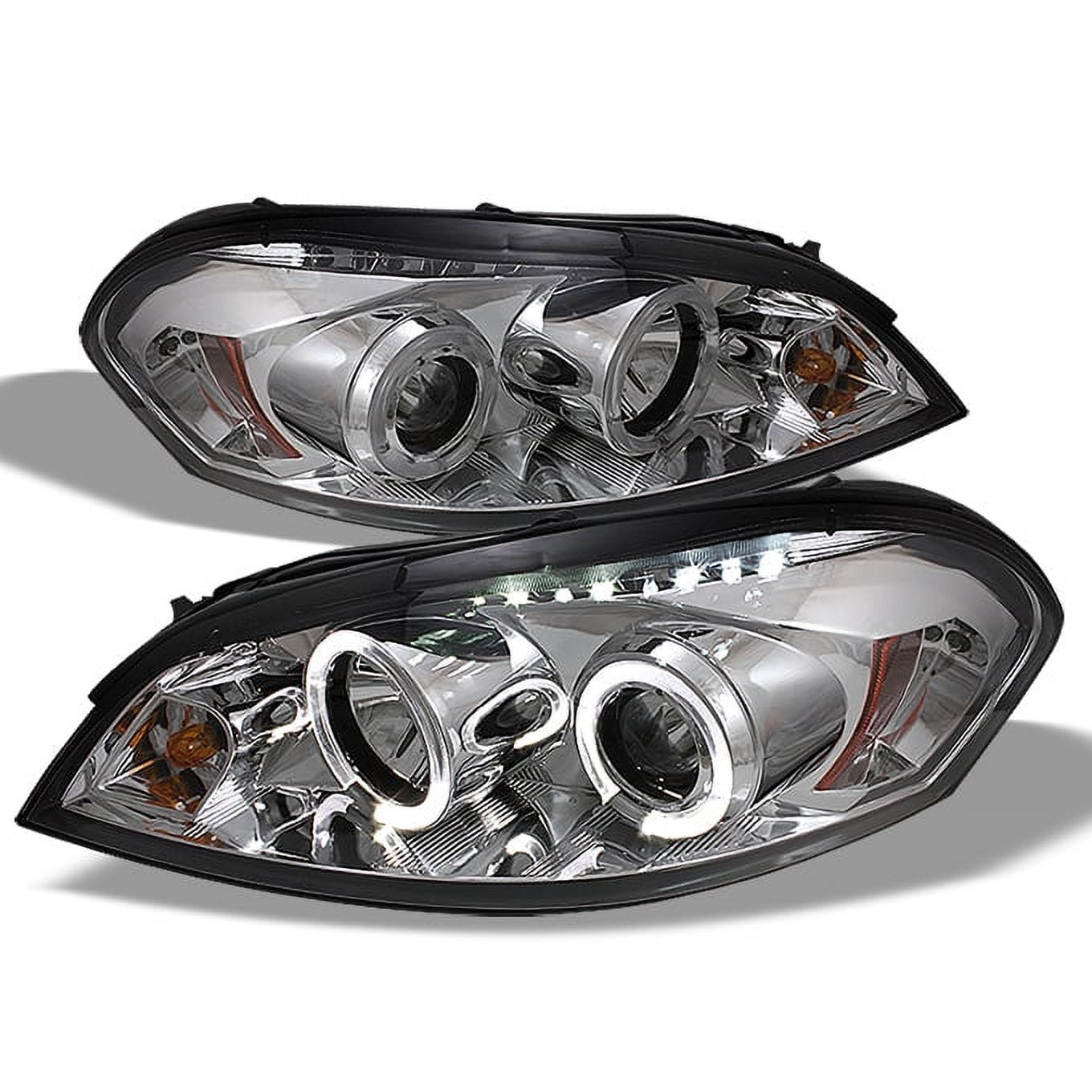 Front Mesh Grille For 2006-2013 Chevy Impala / Monte Carlo - Chrome Black, Fits GM1200551