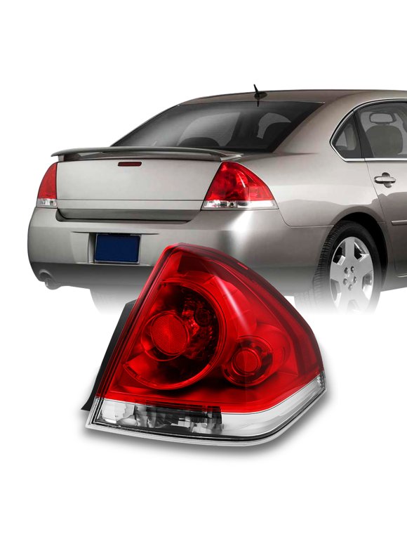 AKKON - For Chevy Impala Replacement Red Clear Tail Light Passenger Right Side Rear Brake Lamps