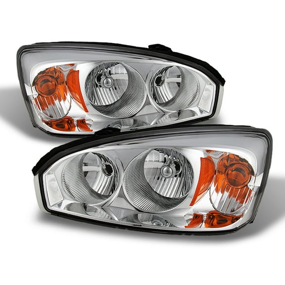 AKKON - For Chevy Malibu OE Replacement Chrome Bezel Headlights Driver/Passenger Head Lamps Pair New