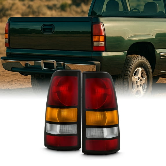 AKKON - For Chevy Silverado GMC Sierra Replacement Driver/ Passenger Rear Left + Right Lamps Tail Lights