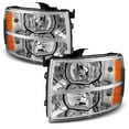 thumbnail image 1 of AKKON - For Chevy Silverado Replacement Chrome Bezel Headlights Driver/ Passenger Head Lamps Pair New, 1 of 7