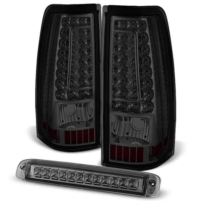 Akkon For Chevy Silverado Sierra Led Smoked Tail Lights Replacement Smoke Led Rd Brake