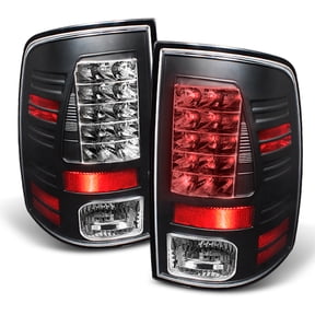 AKKON - For Dodge Ram 1500/2500/3500 Pickup Truck Black Bezel LED Tail Lights Driver/Passenger Lamps