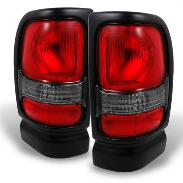 Red LED Rear Taillights For 2006-2008 Dodge Charger | Pair, Chrome Housing, 1clickautoacc