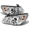 thumbnail image 1 of AKKON - For Elantra Chrome Clear Dual DRL Daylight LED Strip Projector Headlights Front Lamps Replacement, 1 of 3