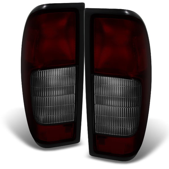 AKKON - For Frontier Pickup Dark Red Tail Lights Brake Lamps Driver Left + Passenger Right Side Replacement