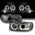 thumbnail image 1 of AKKON - For GMC Sierra Yukon Denali Pickup Smoke LED Ring Projector Replacement Headlights Left/Right, 1 of 6
