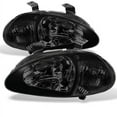 thumbnail image 1 of AKKON - For Honda Del Sol Replacement Smoke 1 Piece Headlights Corner Signal Lamps Left + Right, 1 of 3