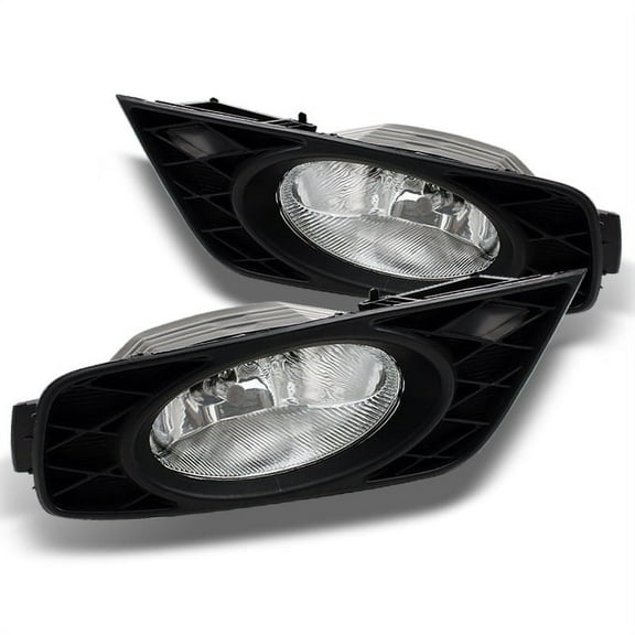 AKKON - For Honda Odyssey SUV Bumper Driving Clear Fog Lights JDM Driver/Passenger Lamps Wiring/Switch/Bracket