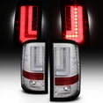 thumbnail image 1 of AKKON - For [L-Shape LED Light Tube] 16-18 GMC Sierra 1500 Chrome Clear Tail Lights Brake Lamp Assembly Pair, 1 of 7