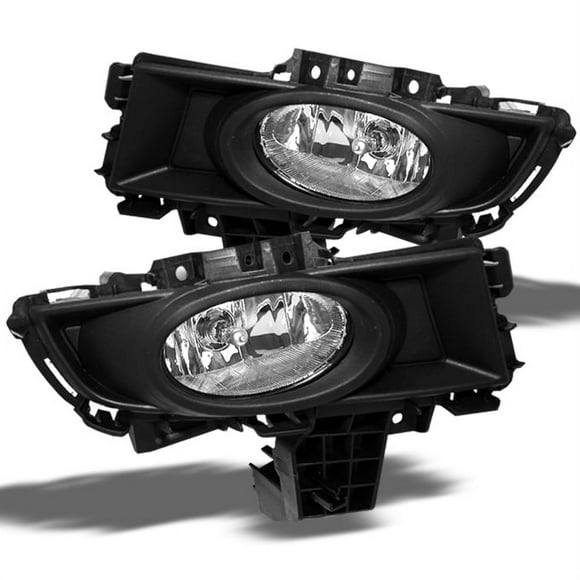 AKKON - For Mazda 3 Mazda3 Sedan Bumper Driving Clear Fog Lights Driver/Passenger Lamps with Bulbs/Switch