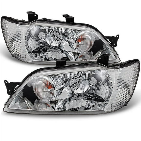 AKKON - For Mitsubishi Lancer LS ES OZ Models 4Dr Sedan & 5Dr Wagon Clear Headlights Pair Set