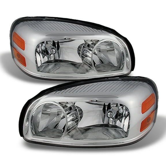 AKKON - For Montana Uplander Terraza Relay OE Replacement Chrome Headlights Driver/Passenger Head Lamps Pair