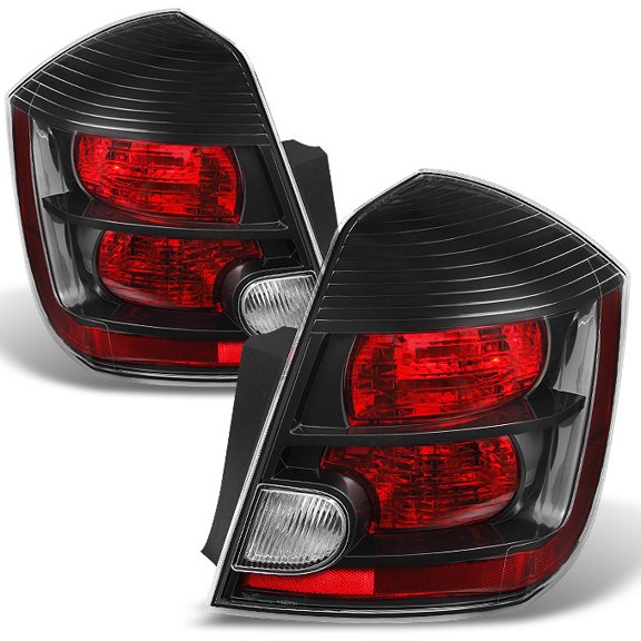 AKKON - For Nissan Sentra Base | S | SL | SR | SE-R Model Black Tail Light Brake Lamp Replacement Left + Right