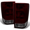 thumbnail image 1 of AKKON - For Nissan Ttian Pickup Truck Dark Red Clear Lens Rear Tail Lights Brake Lamps Replacement Left + Right, 1 of 6