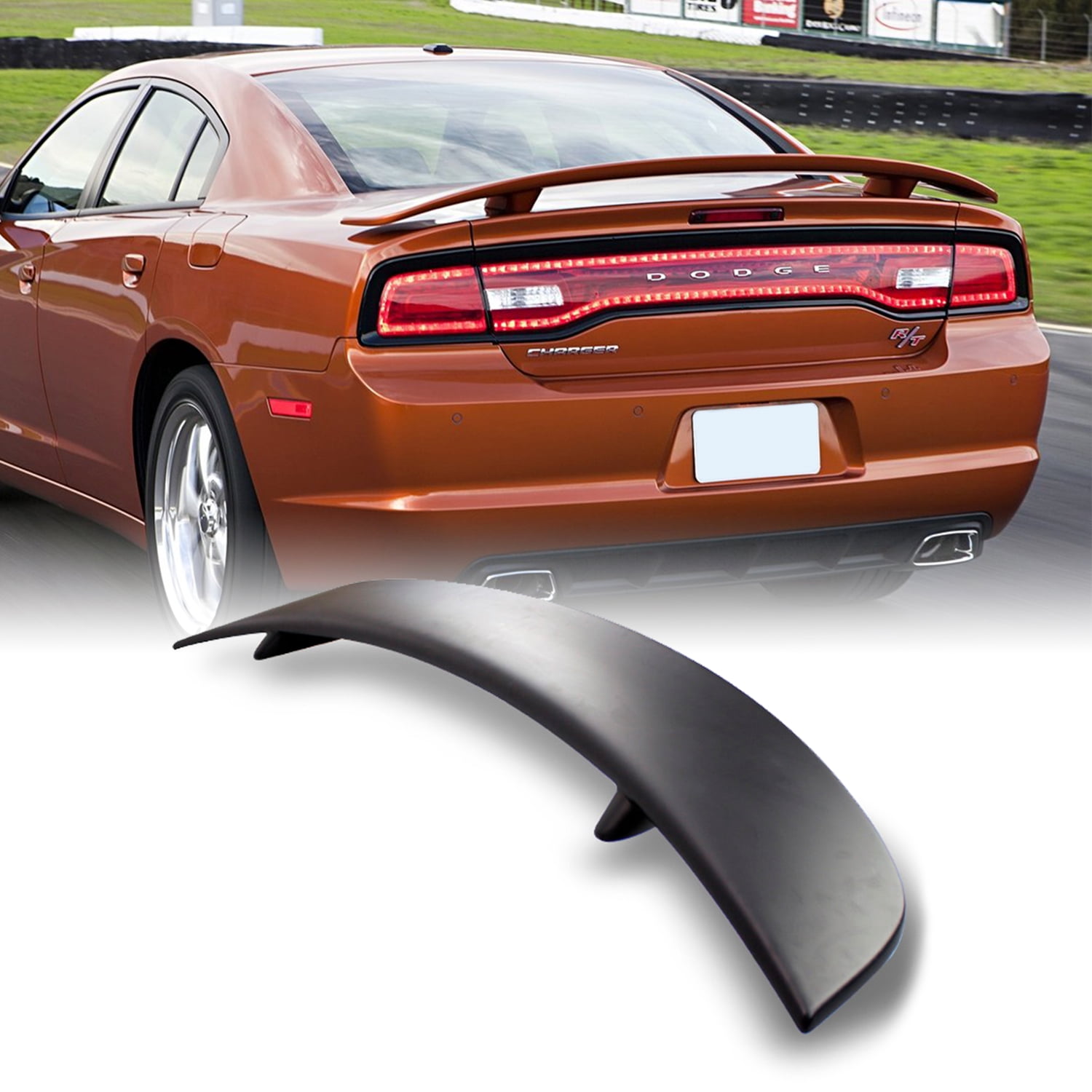 AKKON - For [Paintable Factory Style] 2011 2012 2013 Dodge Charger Rear Trunk Lip Spoiler Wing