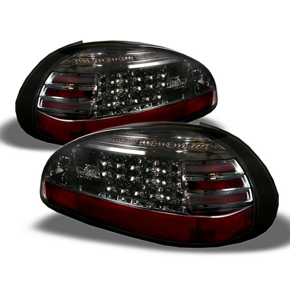 AKKON - For Ponitac Grand Prix 2 Door 4 Door Rear LED Tail Lights Signal Brake Lamps Pair Smoked Lens