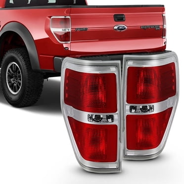 Clear Chrome Tail Lights For 2009-2014 Ford F-150 – G-PLUS, Direct Replacement Brake Lamps