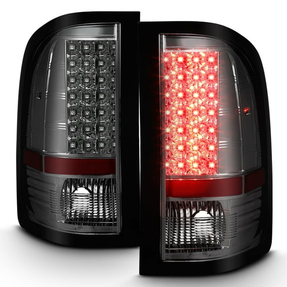AKKON - For Smoke 07-13 Silverado Pickup Full LED Tail Lights Brake Lamp Replacement Driver And Passenger Side