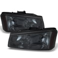 thumbnail image 1 of AKKON - For Smoked Smoke 2003-2006 Chevy Silverado Avalanche 1500 / 2500 HD Headlights Front Lamps Pair Left + Right Replacement, 1 of 4
