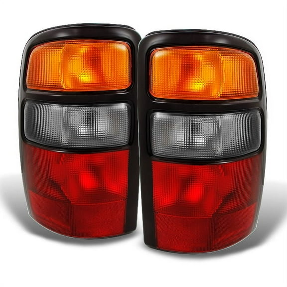 AKKON - For Suburban Tahoe Yukon Lift Gate Body Red Clear Black Trim Rear Tail Light Brake Lamps Replacement