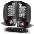 thumbnail image 1 of AKKON - For Third Generation Dodge Ram Pickup Black Bezel LED Tail Light + LED 3rd Cargo Brake Lamp Set, 1 of 7