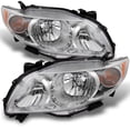 thumbnail image 1 of AKKON - For Toyota Corolla Base | LE | XLE Chrome Headlights Driver and Passenger Side Replacement Pair, 1 of 6