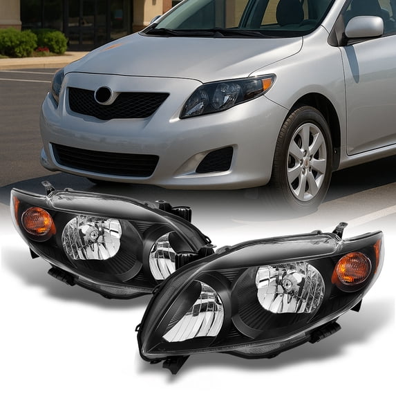 For 2011-2013 Toyota Corolla Headlight Driver And Passenger Side DOT Certified Bulbs Included To2502204 To2503204 Replaces 81150 02b60 81110 02b60 S Xrs Cana