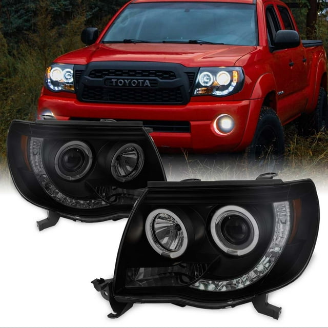 ACANII - Pour Toyota Tacoma Pickup TRD 2005-2011 - Tube LED Fumé Noir - Phares Avant Gauche Droite - Foto 3