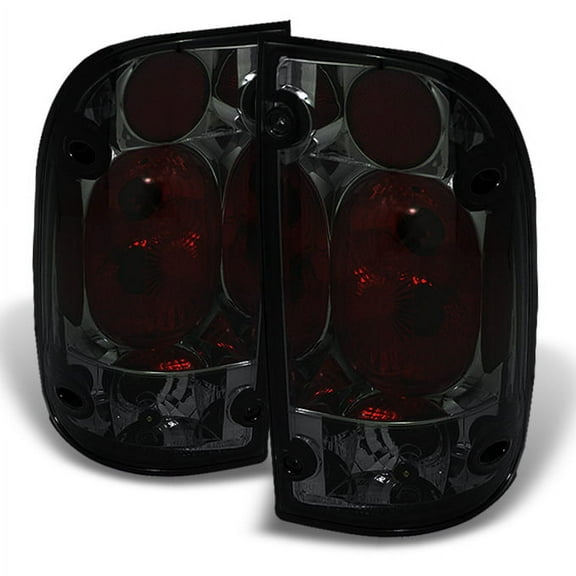 AKKON - For Toyota Tacoma Pickup Truck Smoked Rear Tail Lights Signal Brake Lamps Pair Completed Set