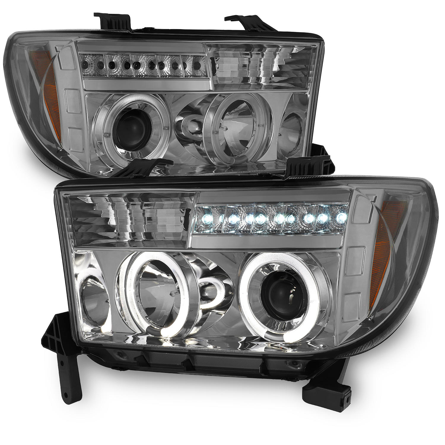 Auto Ventshade 37371 Dark Smoke Headlight Covers Compatible with 20162020 Toyota