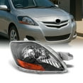 thumbnail image 1 of AKKON - For Toyota Yaris 4 Door Sedan Chrome Passenger Right Side Headlight Head Lamp Light Replacement, 1 of 6
