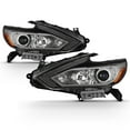 thumbnail image 1 of AKKON - [Halogen Type] For 2016-2018 Altima 4DR Projector Chrome Headlight Driver+Passenger Pair Replacement, 1 of 6