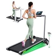AKLUER H1-B Walking Pad Treadmill with 13% Auto Incline, 2.5 HP Quiet Motor, Under Desk Treadmill with LED Display & Remote, 330 lbs Capacity