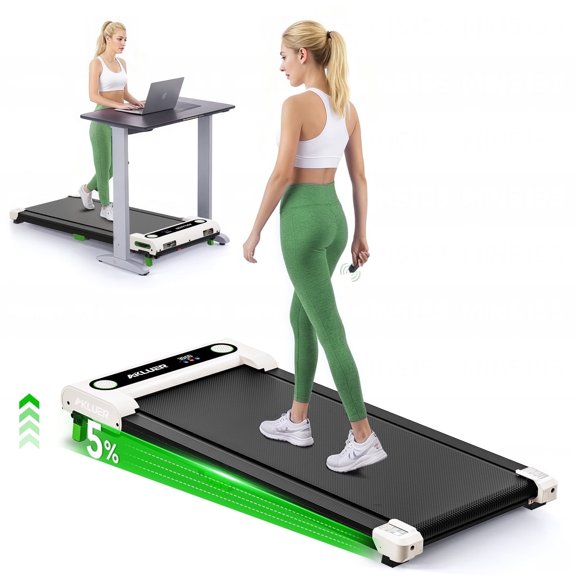 AKLUER Incline Treadmills for Home, 2.5 HP Walking Pad Under Desk Treadmill with Remote Control