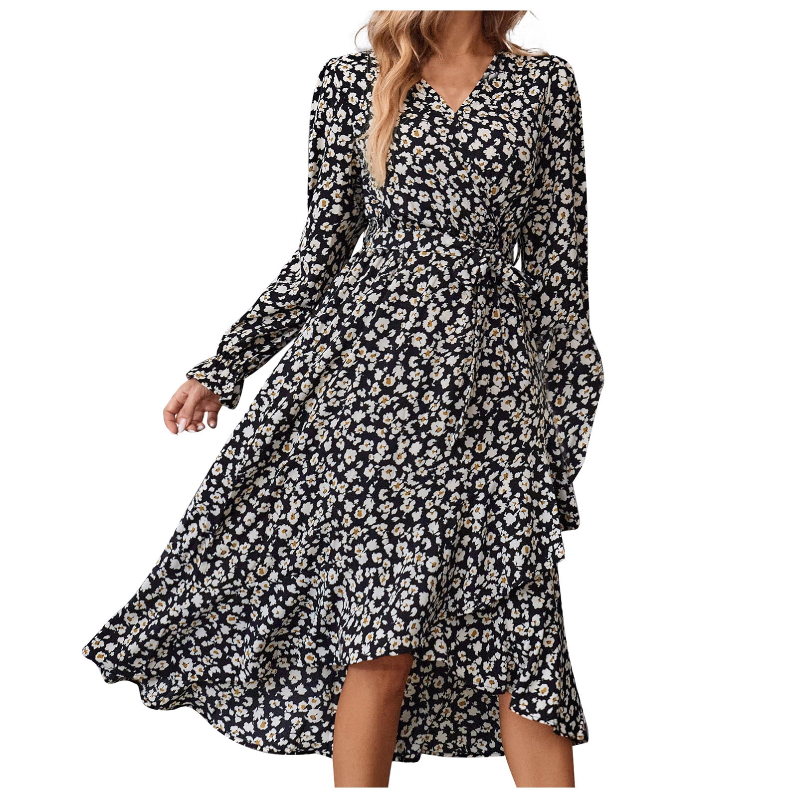 Floral Wrap Dresses