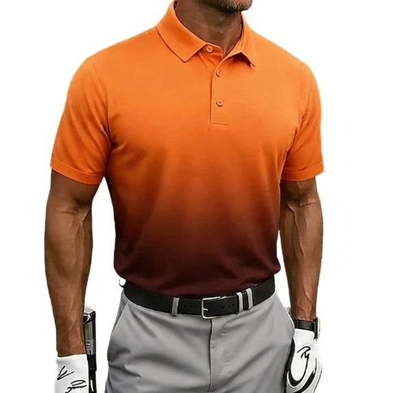 AKOEE Men's Golf Shirts Moisture Wicking Performance Polos Short Sleeve Collared Summer Casual Quick Dry Tops