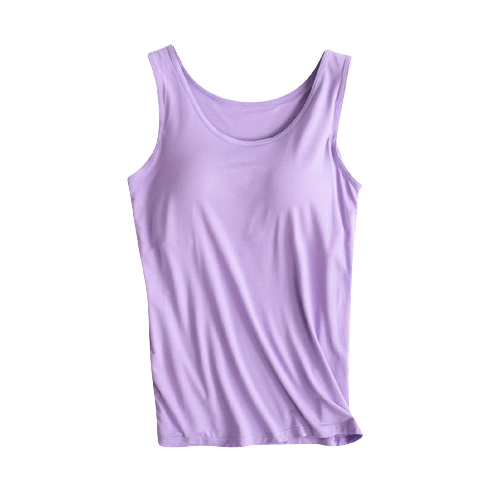 sleep tank top with built in bra