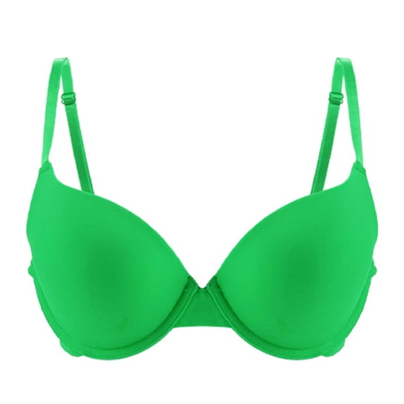AKOEE Underwire Bra Push Up Plus Size Bra for Women Adjsutable Strap Comfortable Underwear Everyday Bras (3XL, Green)