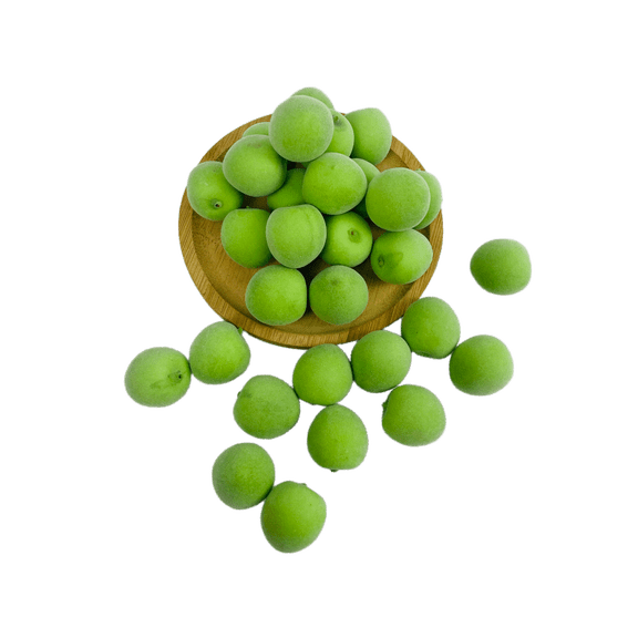 AKOLG Artificial Fruit 1.3 inch Green Plum for Home House Kitchen Party Decoration 30 Pcs