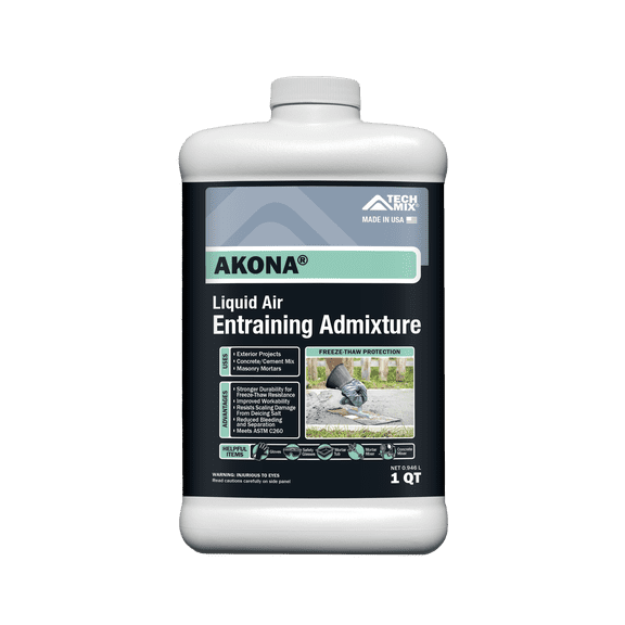 AKONA Liquid Air Entraining Concrete Admixture, 1 Quart