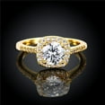 thumbnail image 1 of AKR002-B-7-GBOX 2.55 CT Halo Cushion-Cut Queen White Crystal Ring - Size 7, 1 of 1