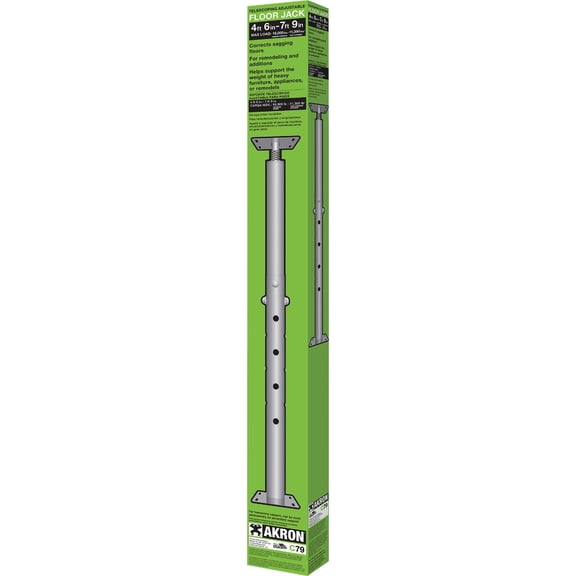 AKRON PRODUCTS C-79 Floor Jack, 4'5"-7'9" Pack of 4