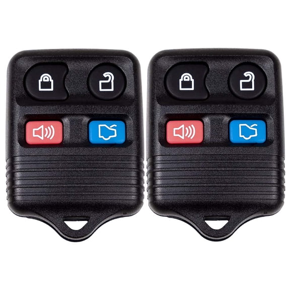 AKS KEYS Compatible with Keyless Entry Car Key Fob That Use 4 button Black Self-Programming CWTWB1U331 (2 Pack)
